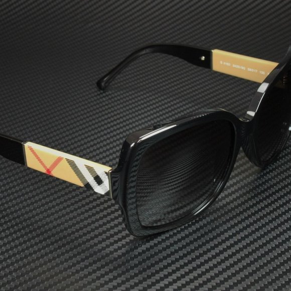 Burberry Black Gradient Women's 58mm Sunglasses - Picture 1 of 5